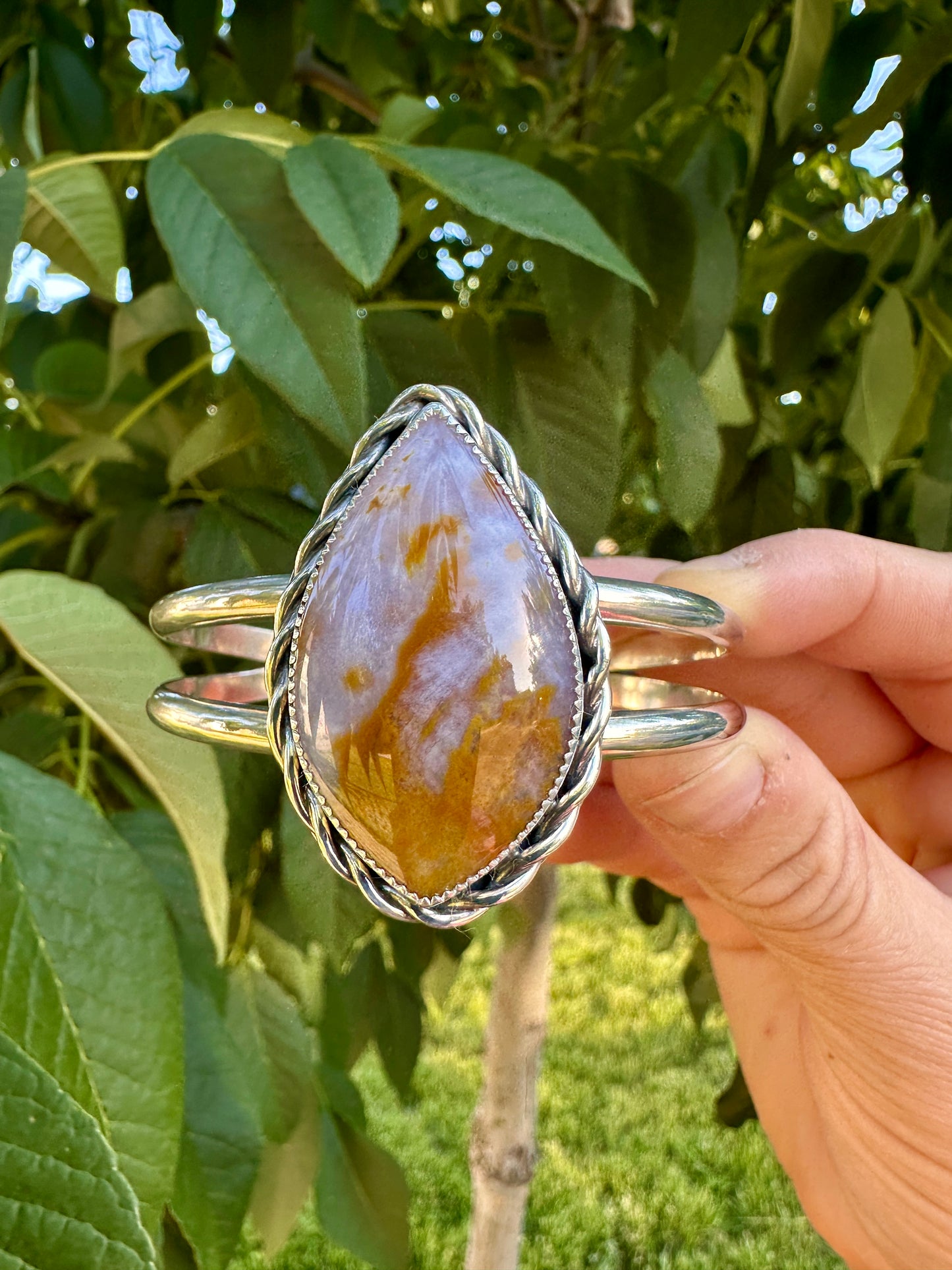 Roped In cuff | Oregon Sunset jasper