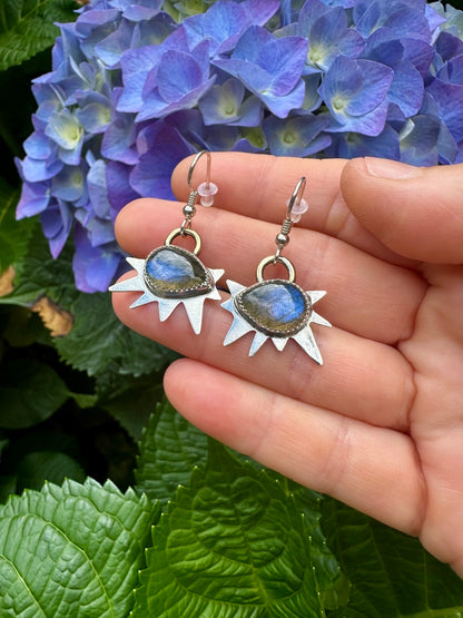 Starburst danglers | Labradorite