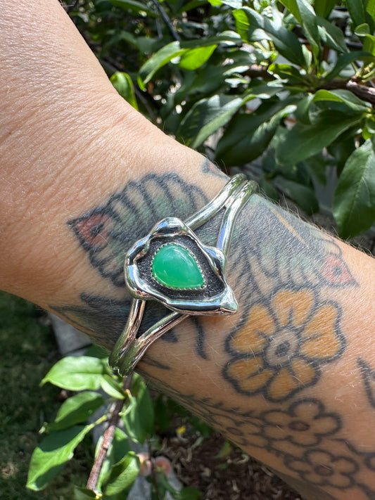 Melted cuff | Australian chrysoprase