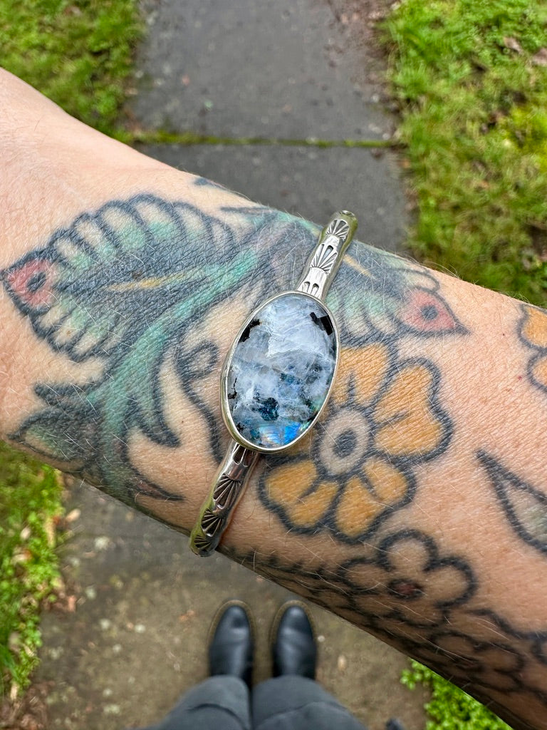 Mad Woman stacker cuff | Moonstone