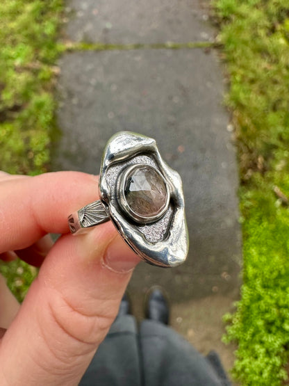 Melted ring | Tourmaline (size 7)