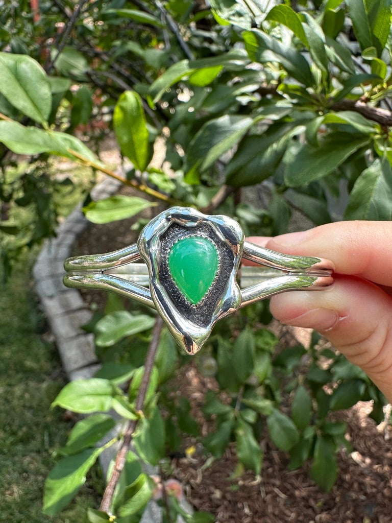 Melted cuff | Australian chrysoprase