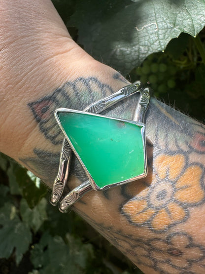 Mad Woman cuff | Australian chrysoprase kite