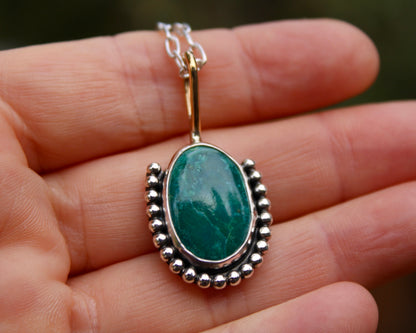 Bead Babe necklace | Peruvian opal + Chrysocolla