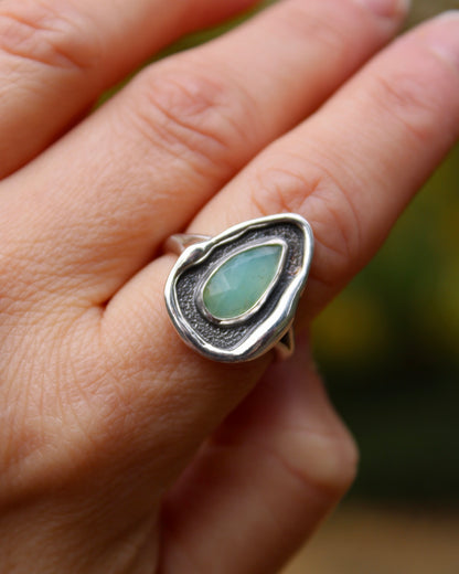 Melted ring | Peruvian opal (size 9)