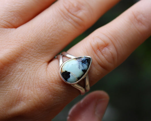 Split Ends ring | New Lander variscite (size 10)
