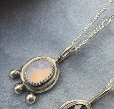 Nugget necklace | Lavender quartz