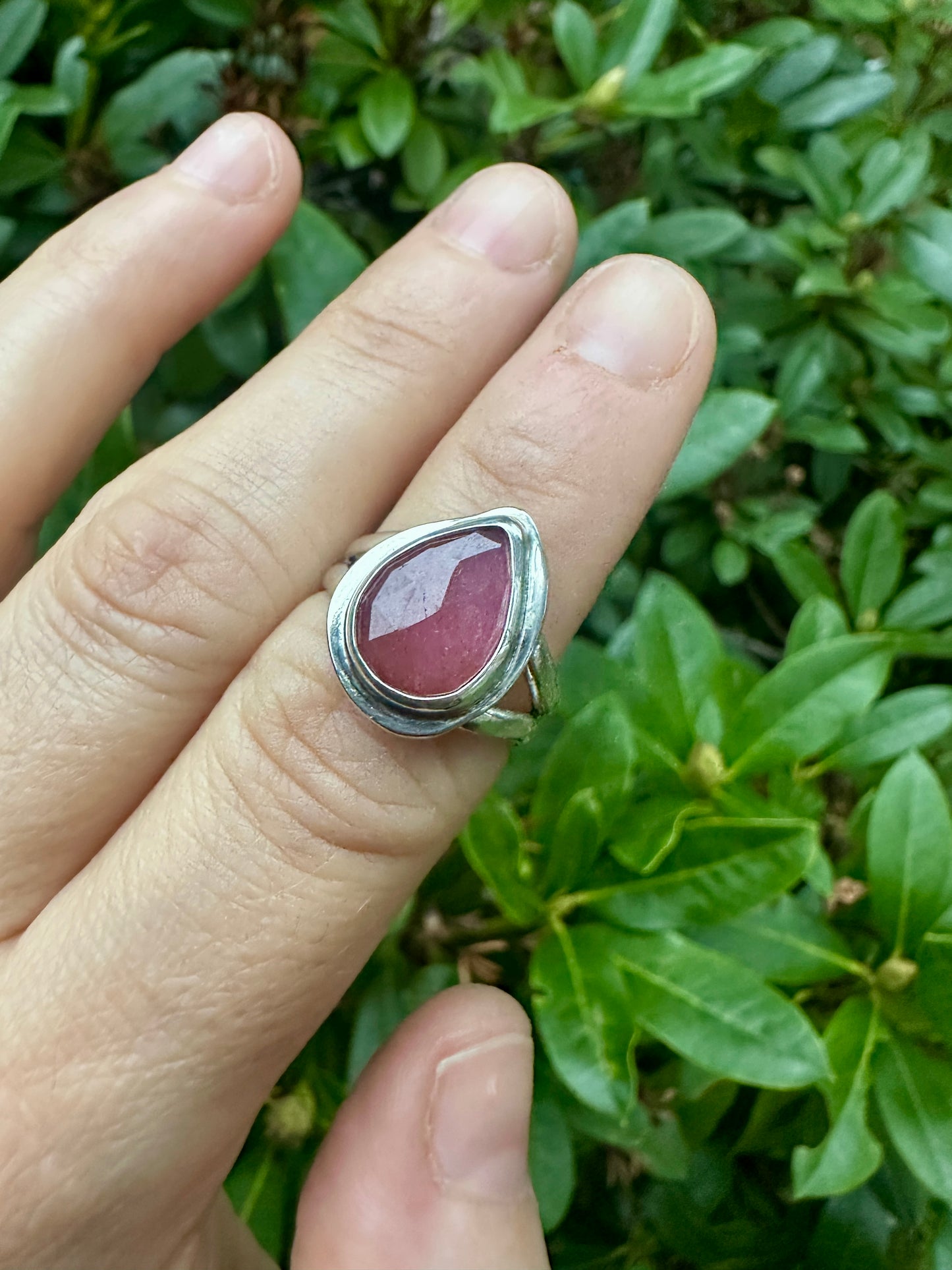 Uncommon ring | Orange sapphire (size 7)