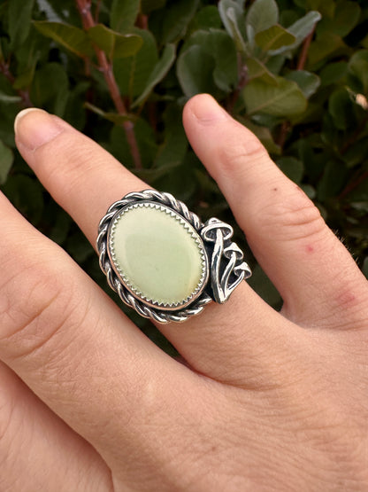 Mushaboom ring | Lemon chrysoprase