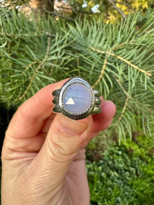 Uncommon ring | Blue lace agate