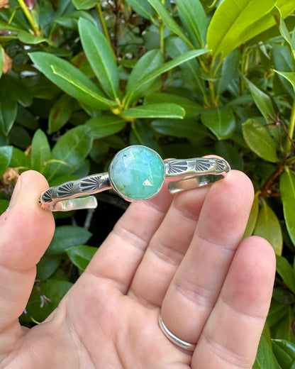 Mad Woman stacker cuff | Peruvian opal