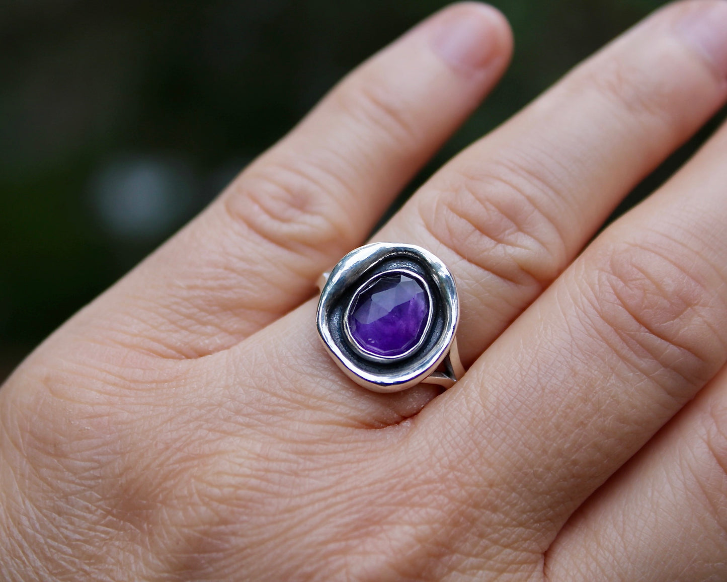 Melted ring | Amethyst (size 7)
