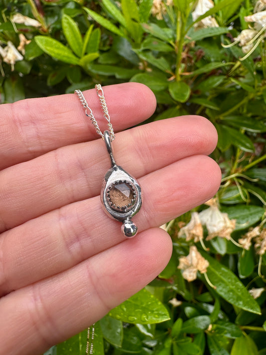 Nugget necklace | Smoky quartz