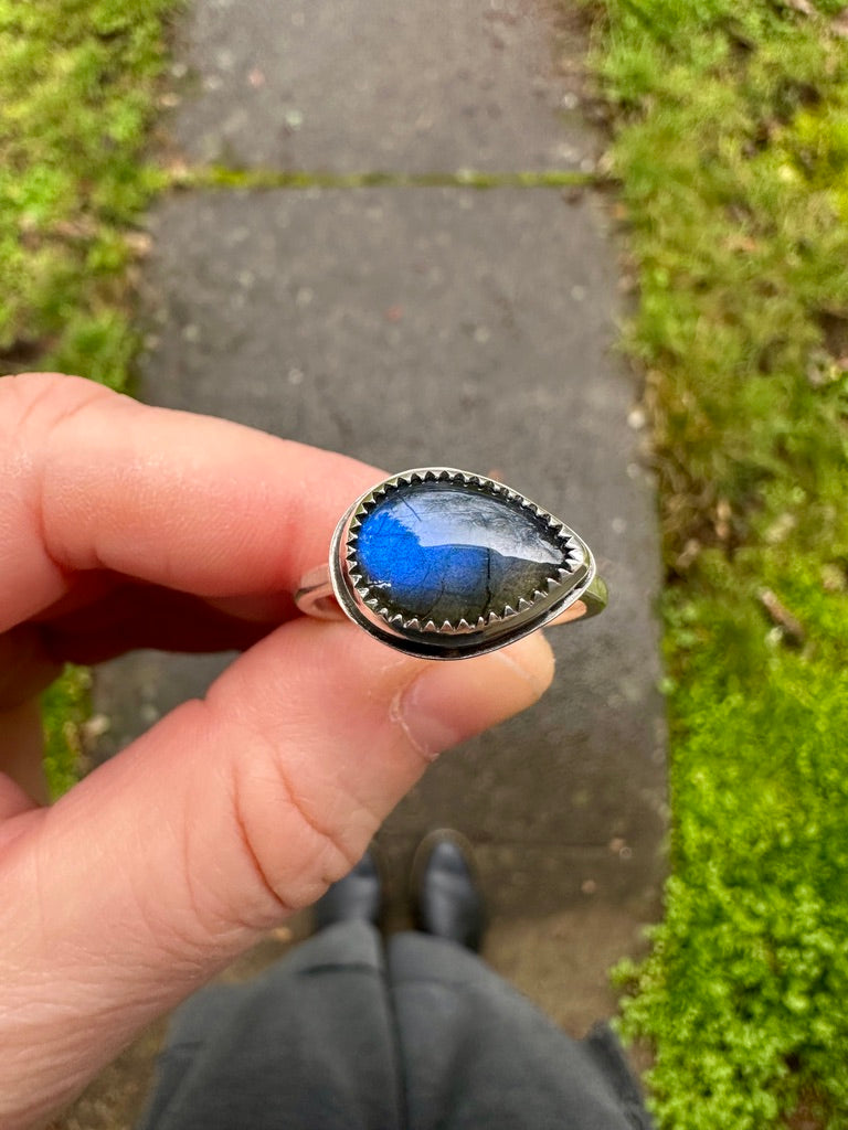 Plain Jane ring | Labradorite (size 10)