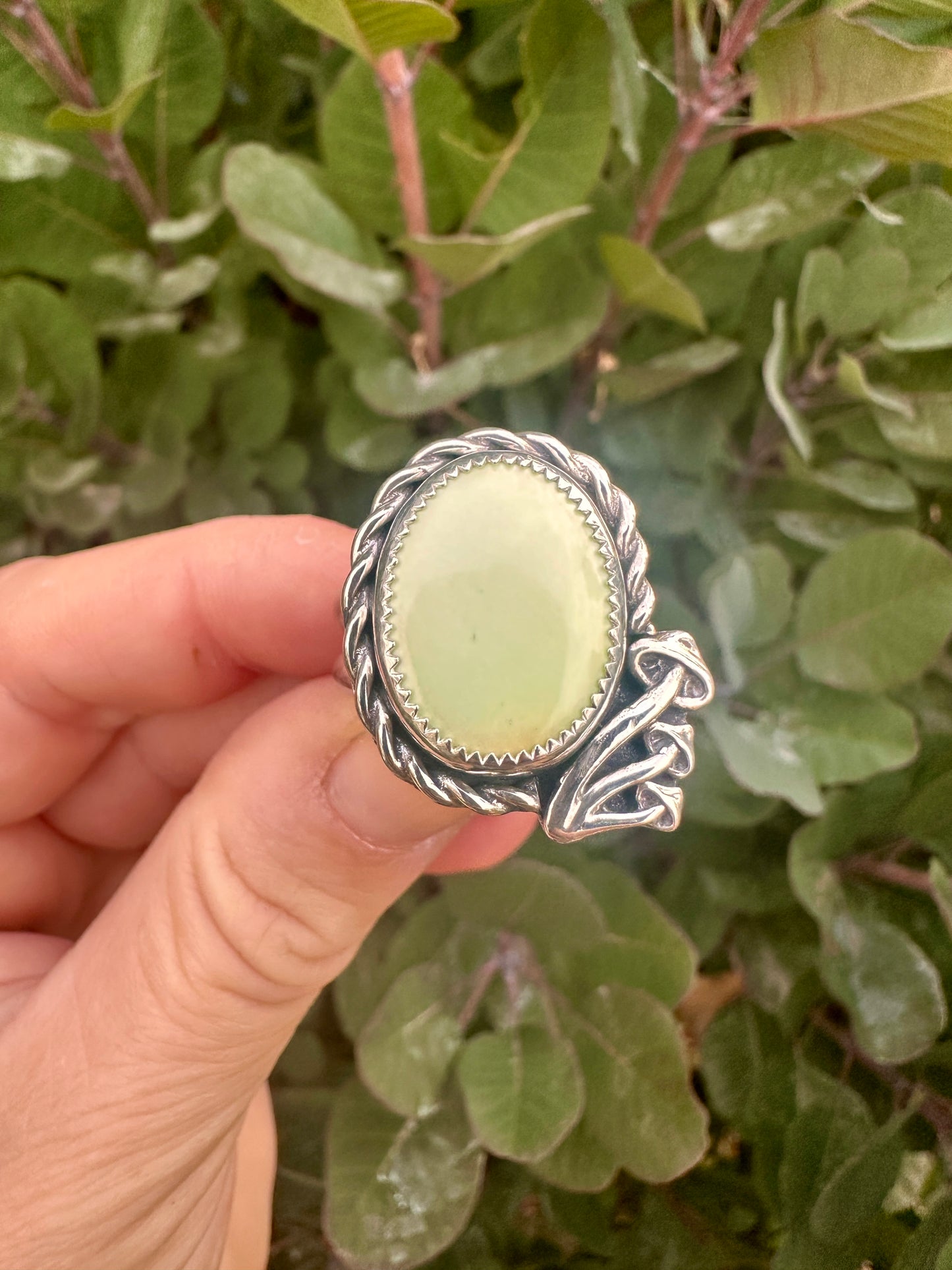 Mushaboom ring | Lemon chrysoprase