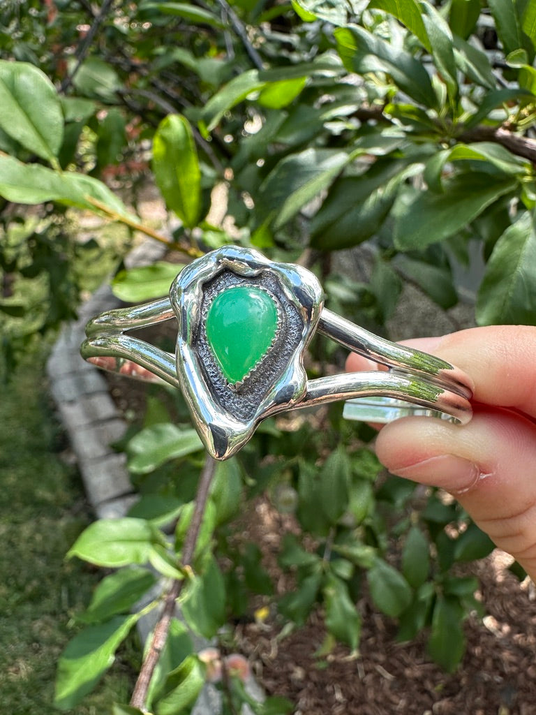 Melted cuff | Australian chrysoprase