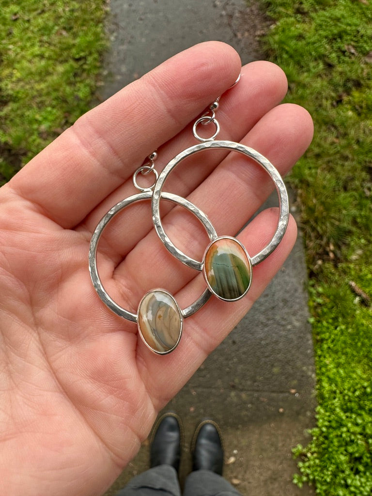 Plain Jane hoops | Imperial jasper