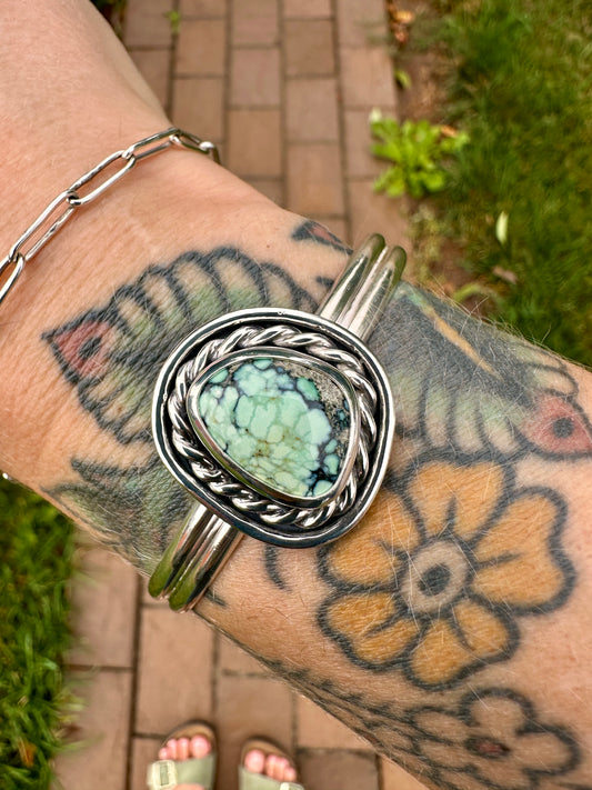 Roped In cuff | Angel Wing variscite